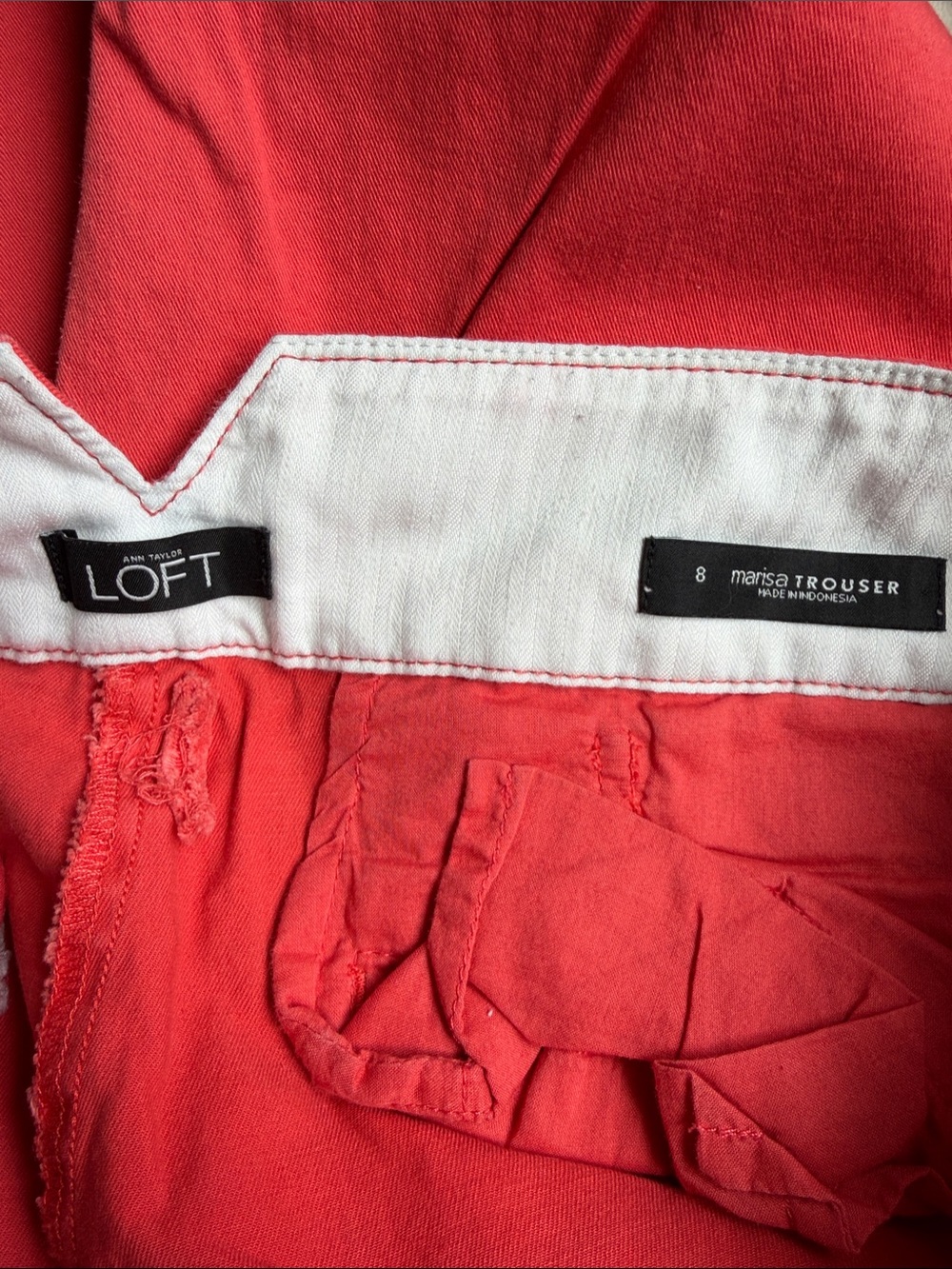 LOFT Red Marisa Trouser - Picture 3 of 4